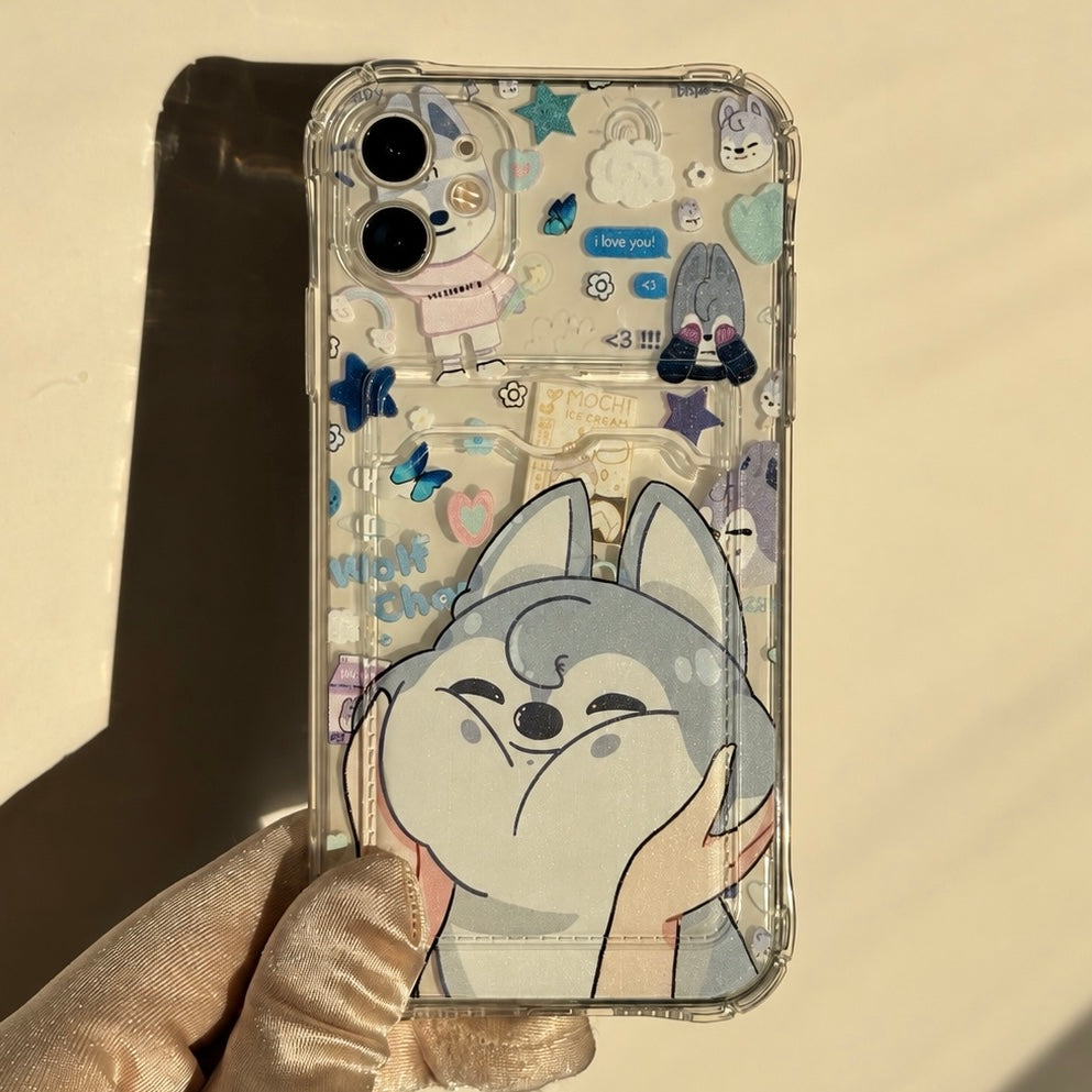 Wolfchan Case with Cardholder˙✧˖°🐺 ༘ ⋆｡˚